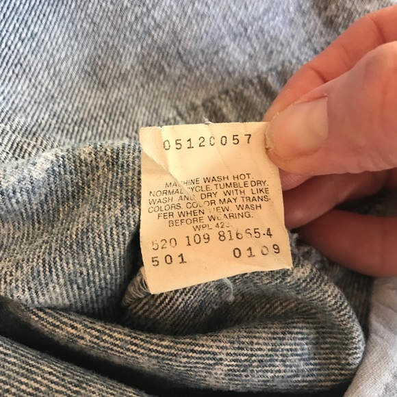 Vintage 1980’s Levi’s 501 Stonewashed Jeans - Picture 8 of 8